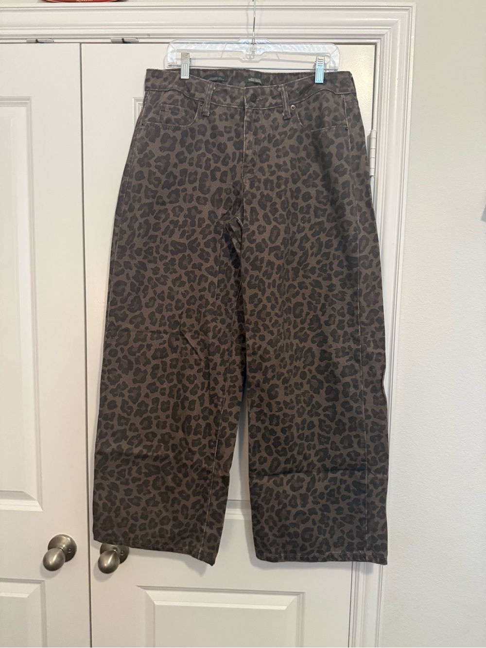 wild fable Leopard Print Wide-Leg Pants - Brown/Black